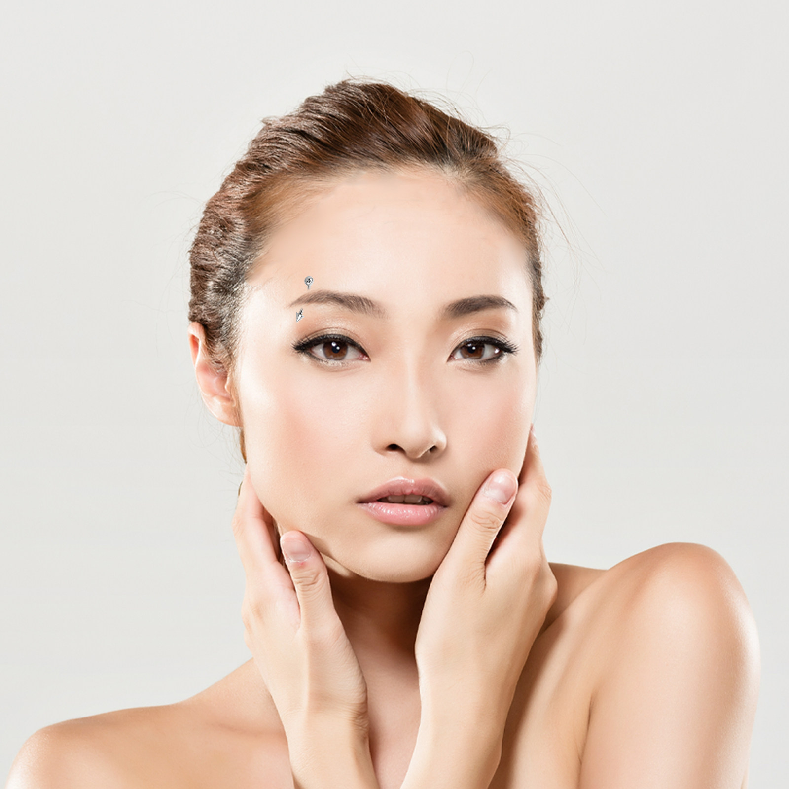 Body Jewelry For Sensitive Skin - 6個入りステンレス製カーブバーベルアイブロウリング、低刺激性、研磨仕上げ、敏感肌向け、パンク・スチームパンク・レトロフェイス