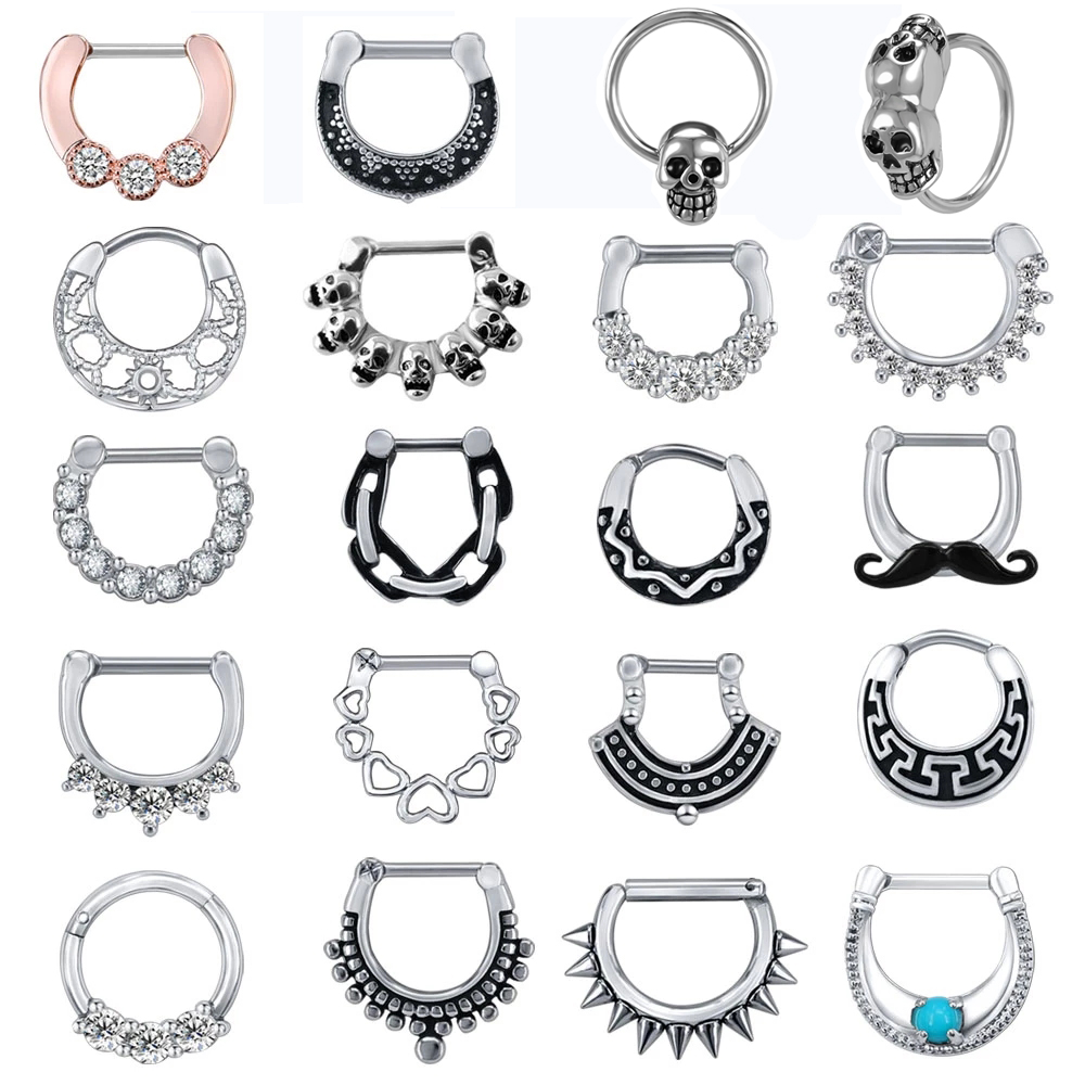 Body Jewelry Indian - Zs-外科用鋼の耳のピアス,女性用の歯科用リング16g,クリスタル,ヘリックス,クラッカー,ドリル,リング,フープ,ピアス,ジュエリー