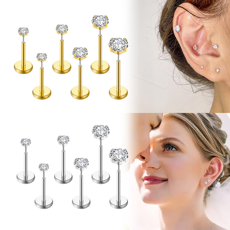 Body Jewelry Septum - 20G/18G/16G サージカルステンレス製 スレッドレス ノーズセプタムリング トラガス ラブレット