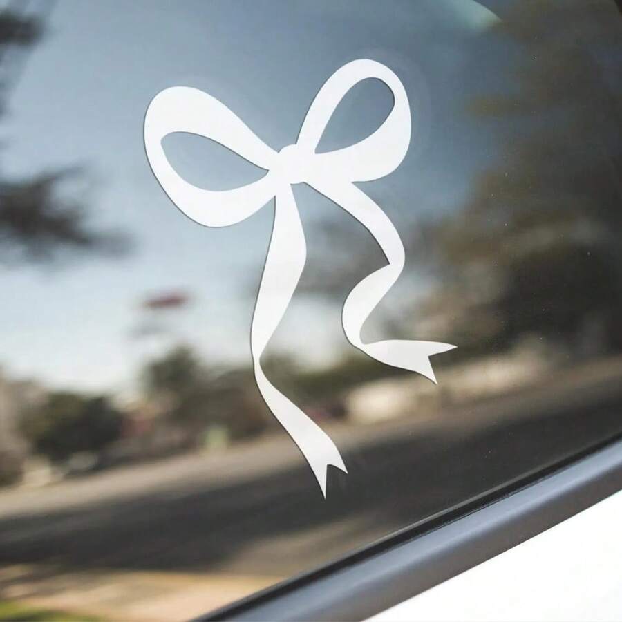 1個入りボウカーデカール、車の装飾用ビニール製ガーリーボウノ - Body Jewelry Stickers のレビューと価格