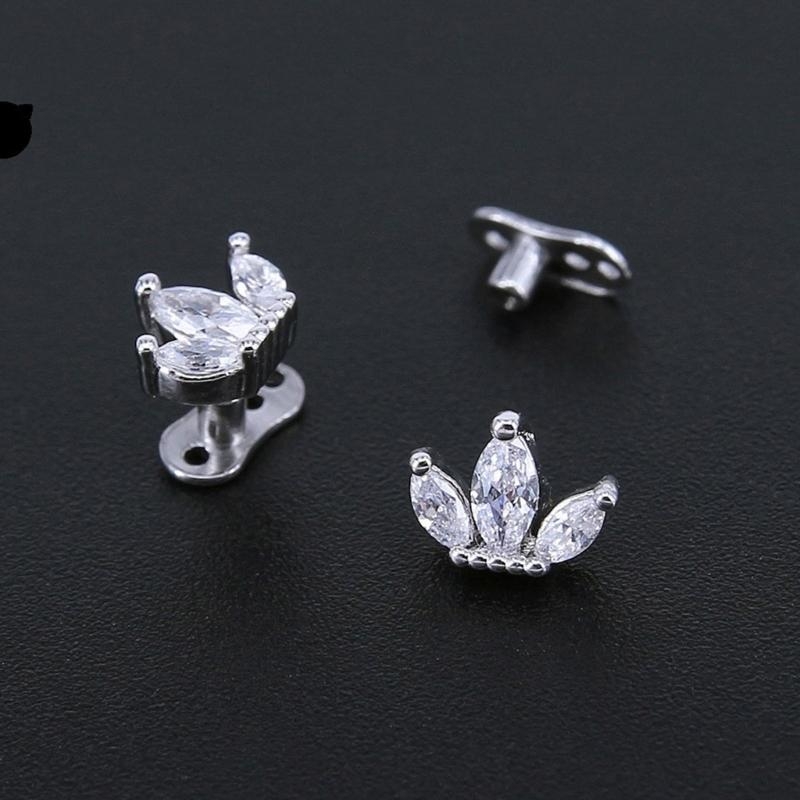 ファッショナブルなステンレス皮膚アンカー敏感肌のためのスタイ - Body Jewelry For Sensitive Skin のレビューと価格