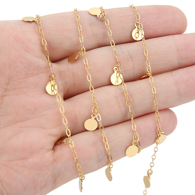 1メートルステンレス鋼6mmディスク手作りチェーンDIYジュ - Body Chain Jewelry のレビューと価格