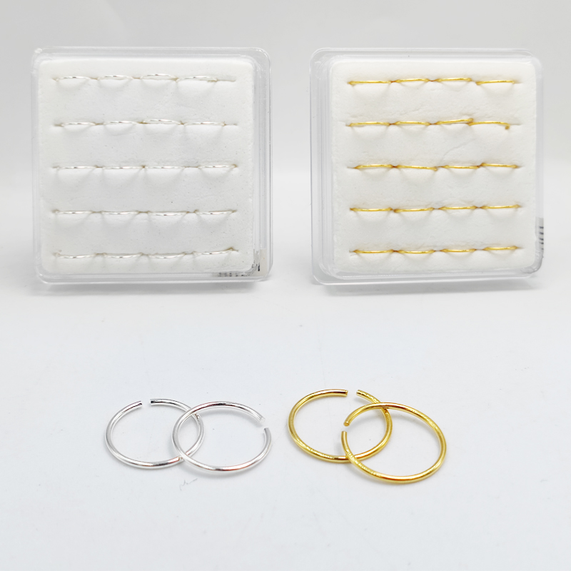 925スターリンリングフープhuggieclassic鼻孔セ - Body Jewelry Septum のレビューと価格