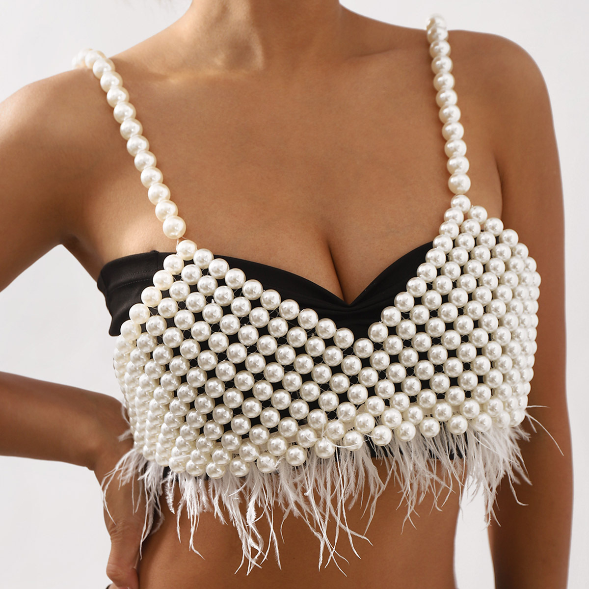 ボディジュエリー 女性用 セクシー ​   ファッションブラ - Body Jewelry Vest のレビューと価格