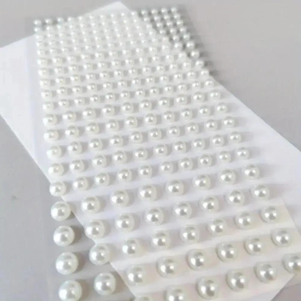 ホワイトabsプラスチックパールステッカーラインストーンクラ - Body Jewelry Stickers のレビューと価格