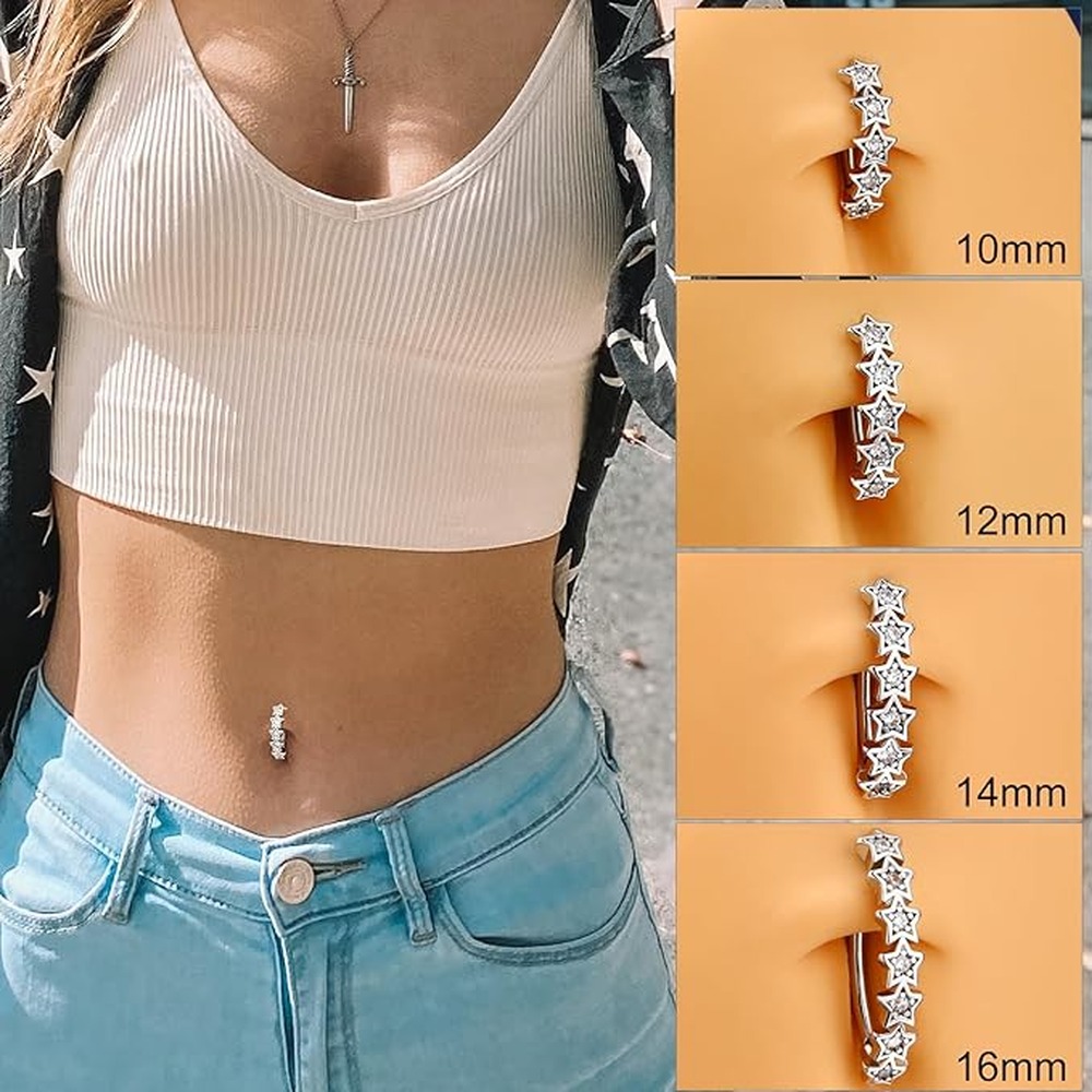 シックなボタンリング上耳ピアス、安全なベリーピアスジュエリー - Body Jewelry For Sensitive Skin のレビューと価格