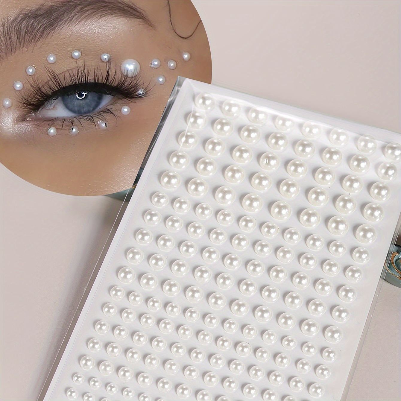 フェイクパールレディース3 D顔飾りネイルストーンシール髪目 - Body Jewelry Stickers のレビューと価格