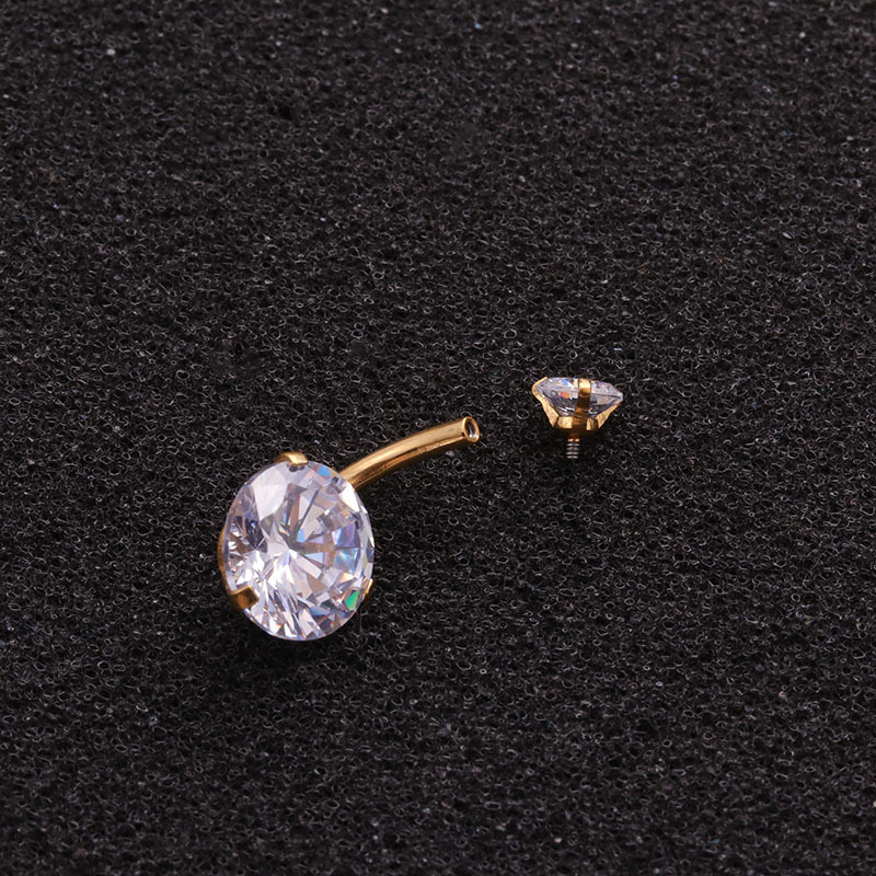 14G ベリーボタンリング サージカルステンレススチール ラ - Body Jewelry For Sensitive Skin のレビューと価格