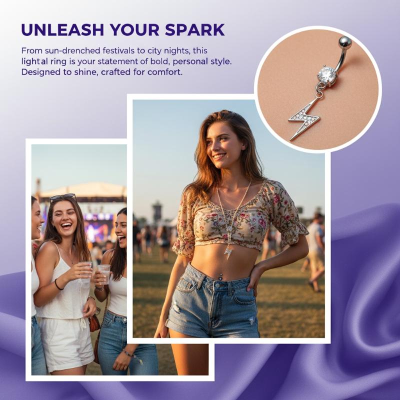 インターナルネジ式へそピアス 14G ベリーボタンリング サ - Body Jewelry For Sensitive Skin のレビューと価格
