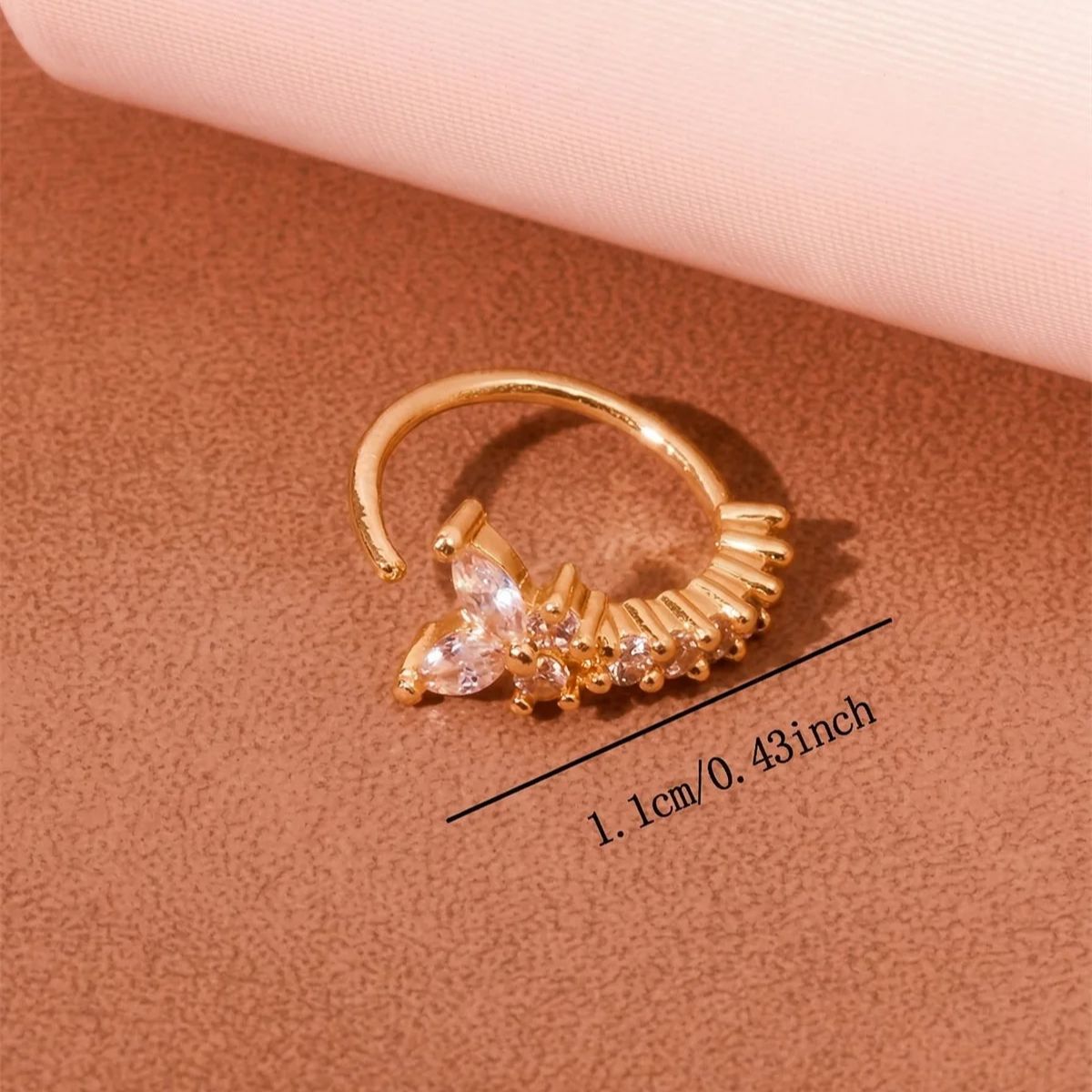 1個入り Y字型デザイン ノンピアス 鼻クリップ デイリーウ - Body Jewelry Nose Ring のレビューと価格