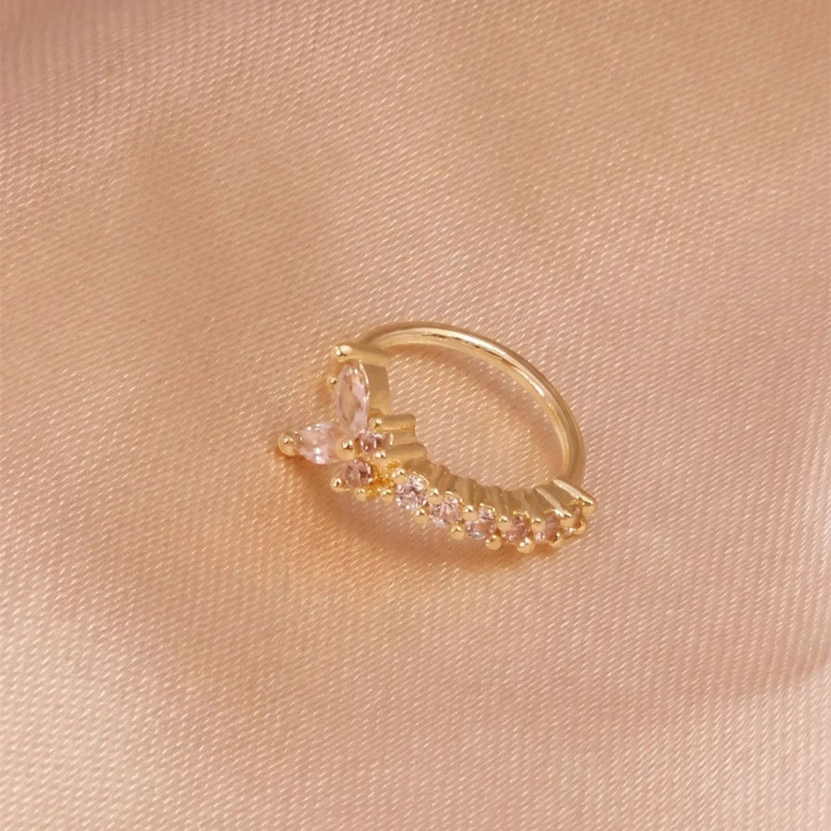 1個入り Y字型デザイン ノンピアス 鼻クリップ デイリーウ - Body Jewelry Nose Ring のレビューと価格