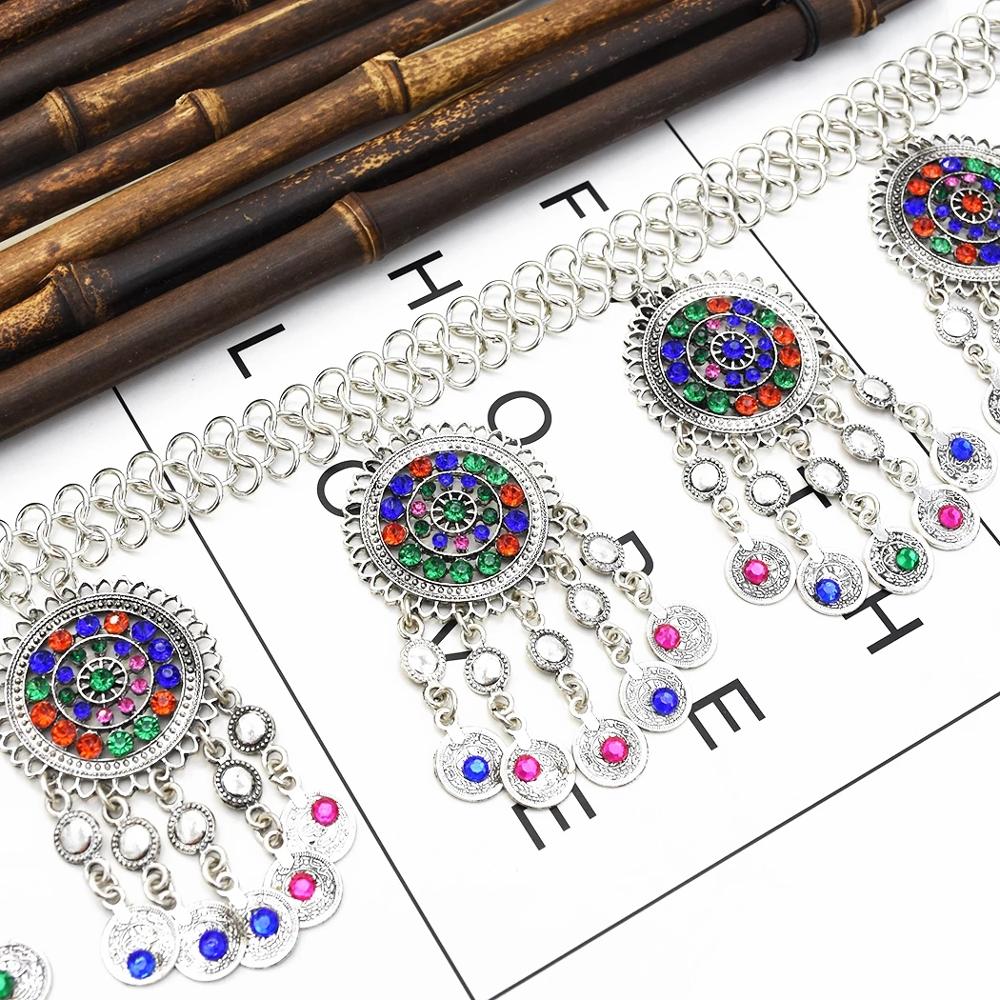 女性のための部族のジプシーチェーン,セクシーな腹のベルト,刻 - Body Jewelry Indian のレビューと価格