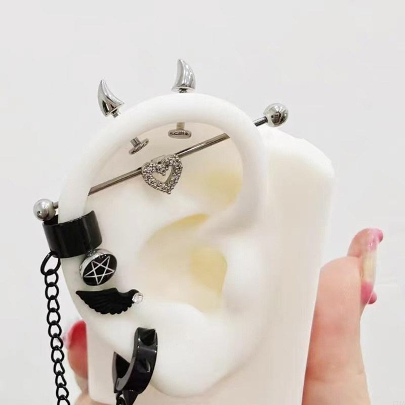 ユニークなステンレス鋼悪魔スパイクイヤリングアクセサリーピア - Body Jewelry For Sensitive Skin のレビューと価格
