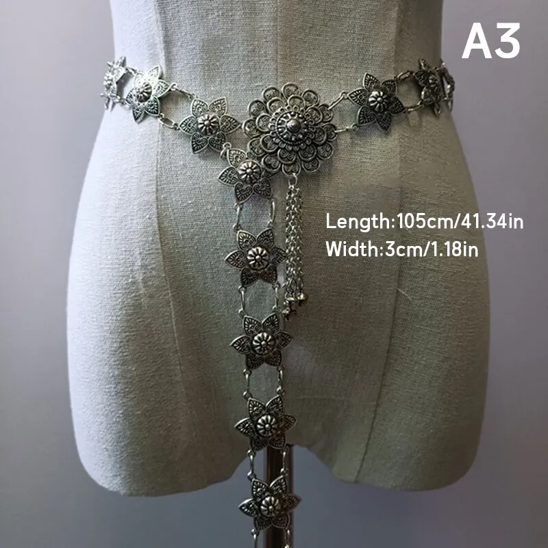 1PC 金属タイウエストチェーン女性タイ Dai ゴールドベ - Body Chain Jewelry のレビューと価格