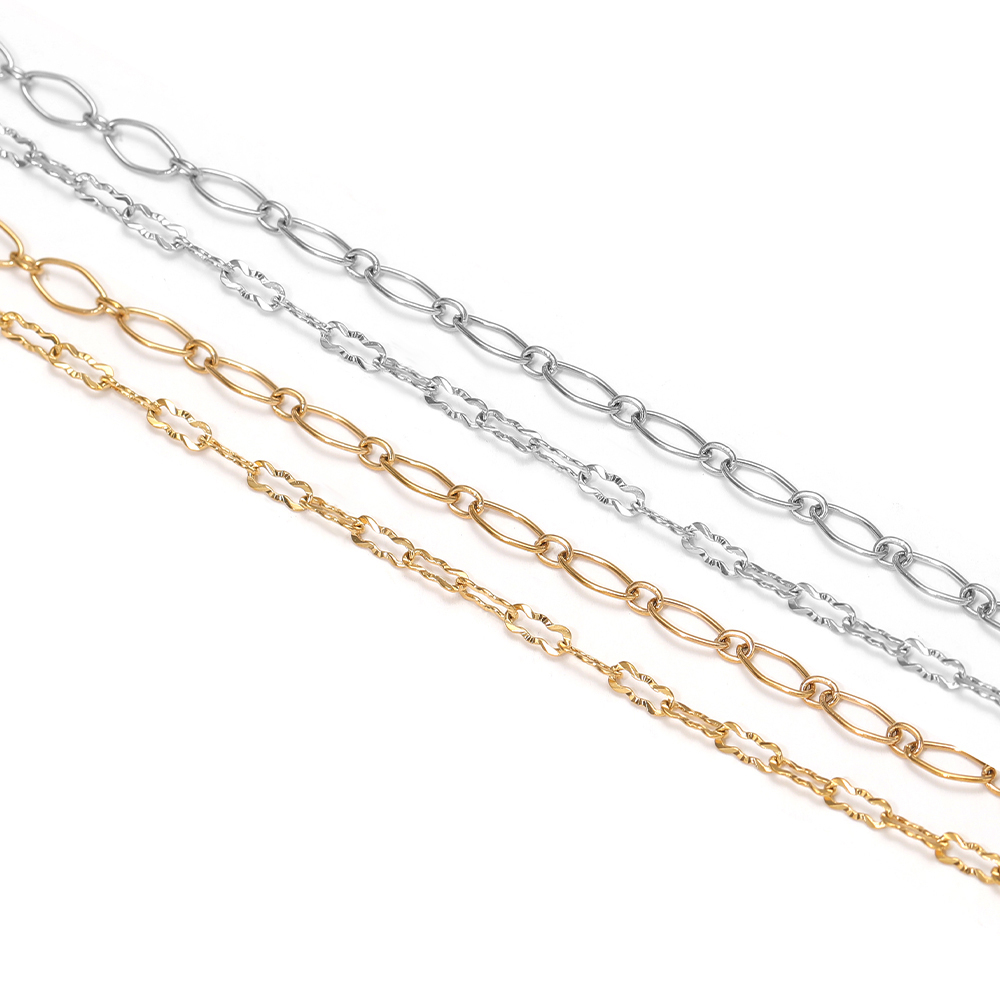 2メートルステンレス鋼エンボス加工チェーン、菱形チェーン、ジ - Body Chain Jewelry のレビューと価格
